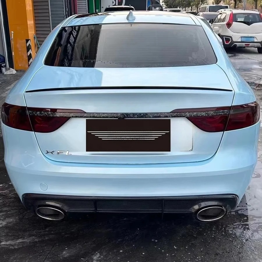 RS Style High Quality Carbon Fiber Exhaust Rear Diffuser for XF 2015-2020 Bolt-On Body Kit